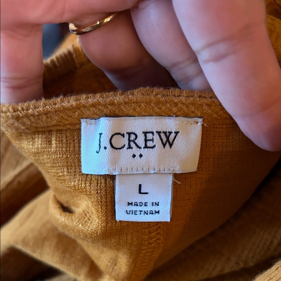 J. Crew Women's Yellow Button-Down Tie-Front Top - Picture 2 of 5